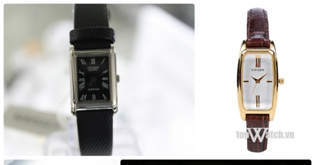 Đồng hồ nữ dây da hàng hiệu giá rẻ Citizen đẹp nhất