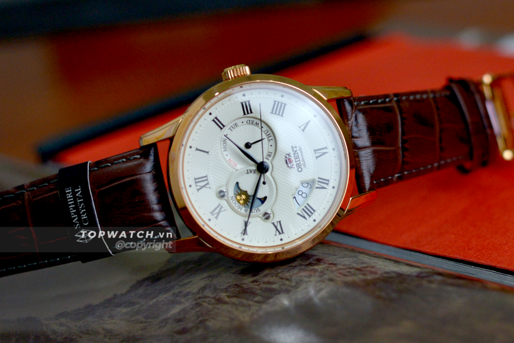 Đồng hồ đeo tay chính hãng Orient Sun and Moon II SET0T001W0