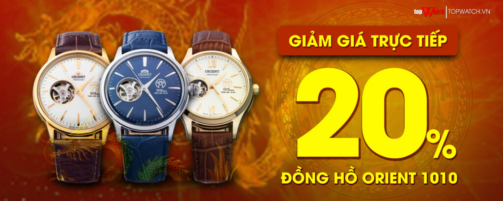 GIẢM GIÁ TRỰC TIẾP 20% cho bộ đồng hồ Orient Special Edition Thăng Long 1010.