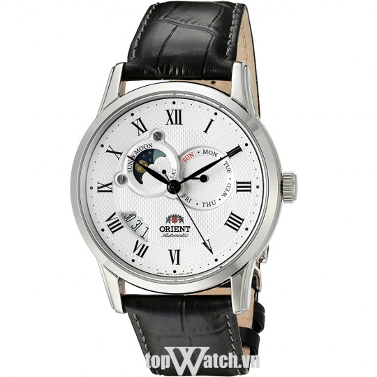 Đồng hồ chính hãng Orient Sun and Moon II vỏ trắng, mặt trắng SET0T002S0