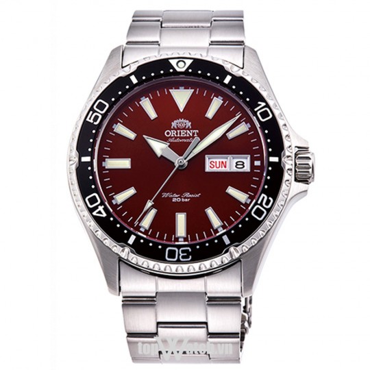 Đồng hồ nam mặt đỏ Orient MAKO III RA-AA0003R19B