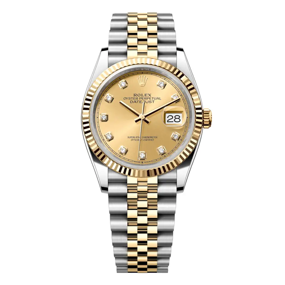 Đồng Hồ Rolex Datejust 36 126233-0017 Oystersteel và vàng vàng