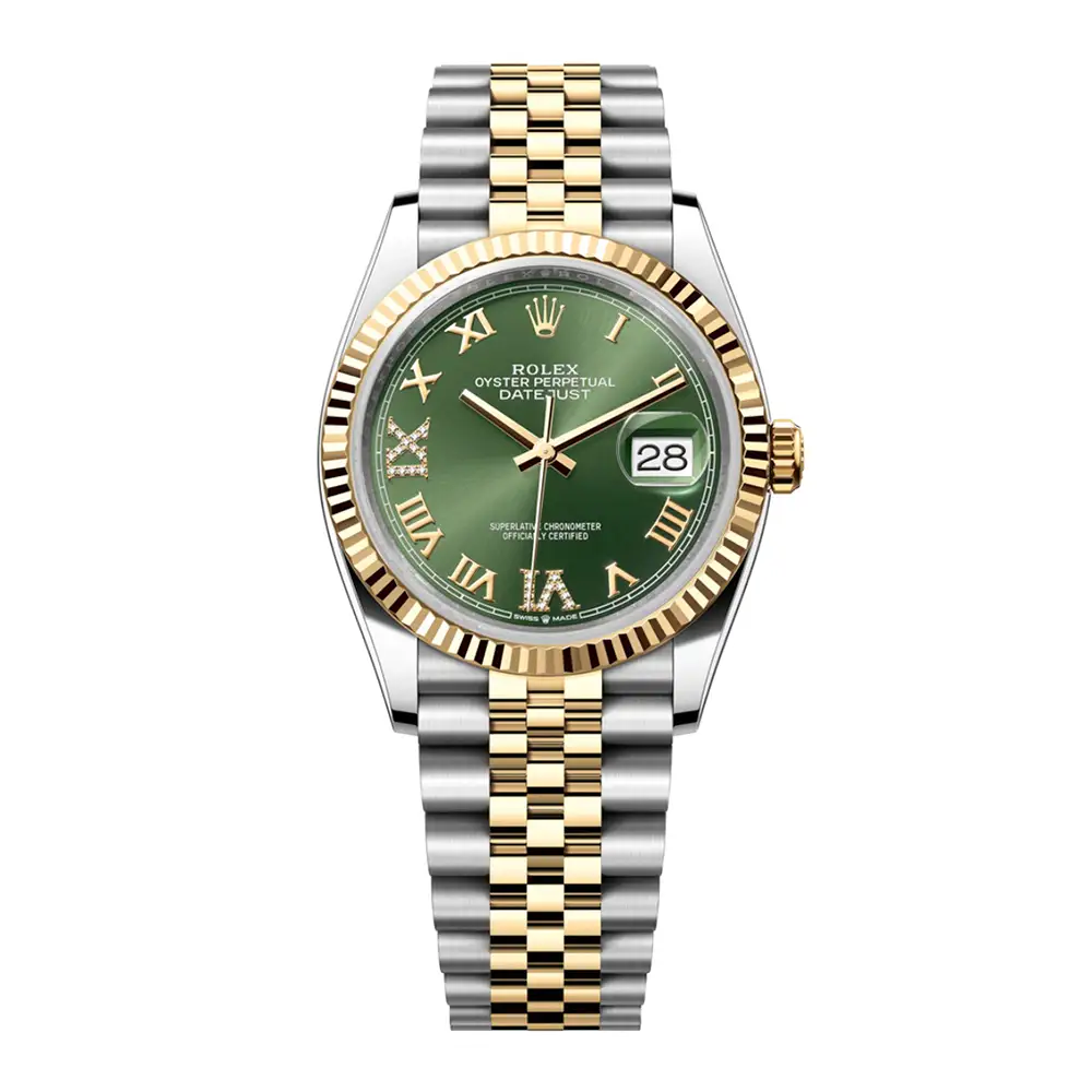 Đồng Hồ Rolex Datejust 36 126233-0025 Oystersteel và vàng vàng