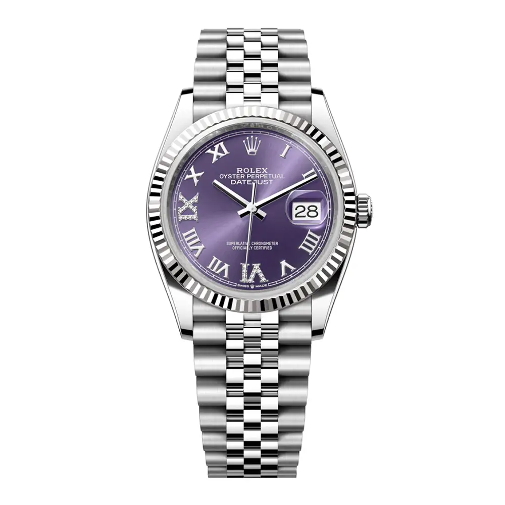 Đồng Hồ Rolex Datejust 36 126234-0021 Oystersteel và vàng trắng