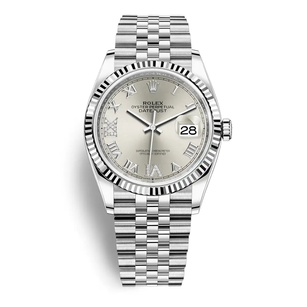 Đồng Hồ Rolex Datejust 36 126234-0029 Oystersteel và vàng trắng