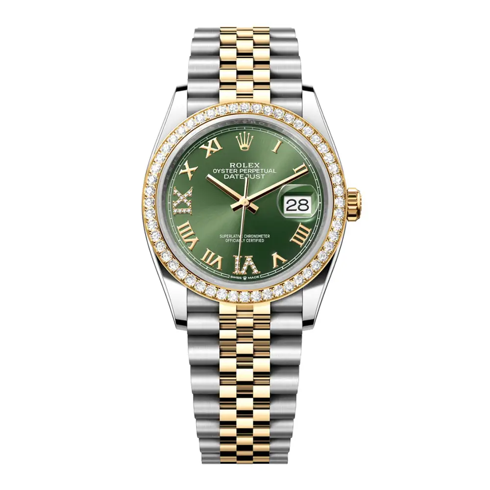 Đồng Hồ Rolex Datejust 36 126283rbr-0011 Oystersteel và vàng vàng