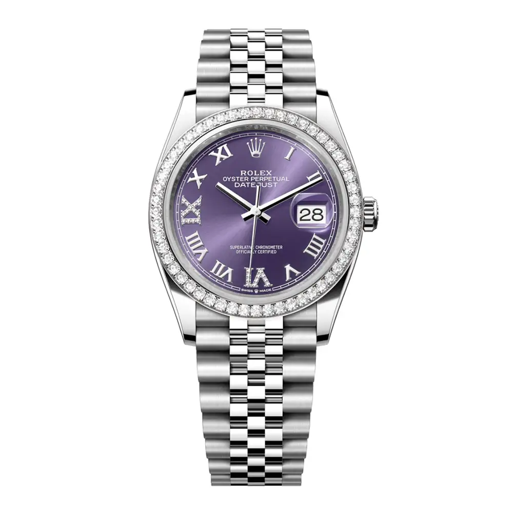 Đồng Hồ Rolex Datejust 36 126284rbr-0013 Oystersteel và vàng trắng