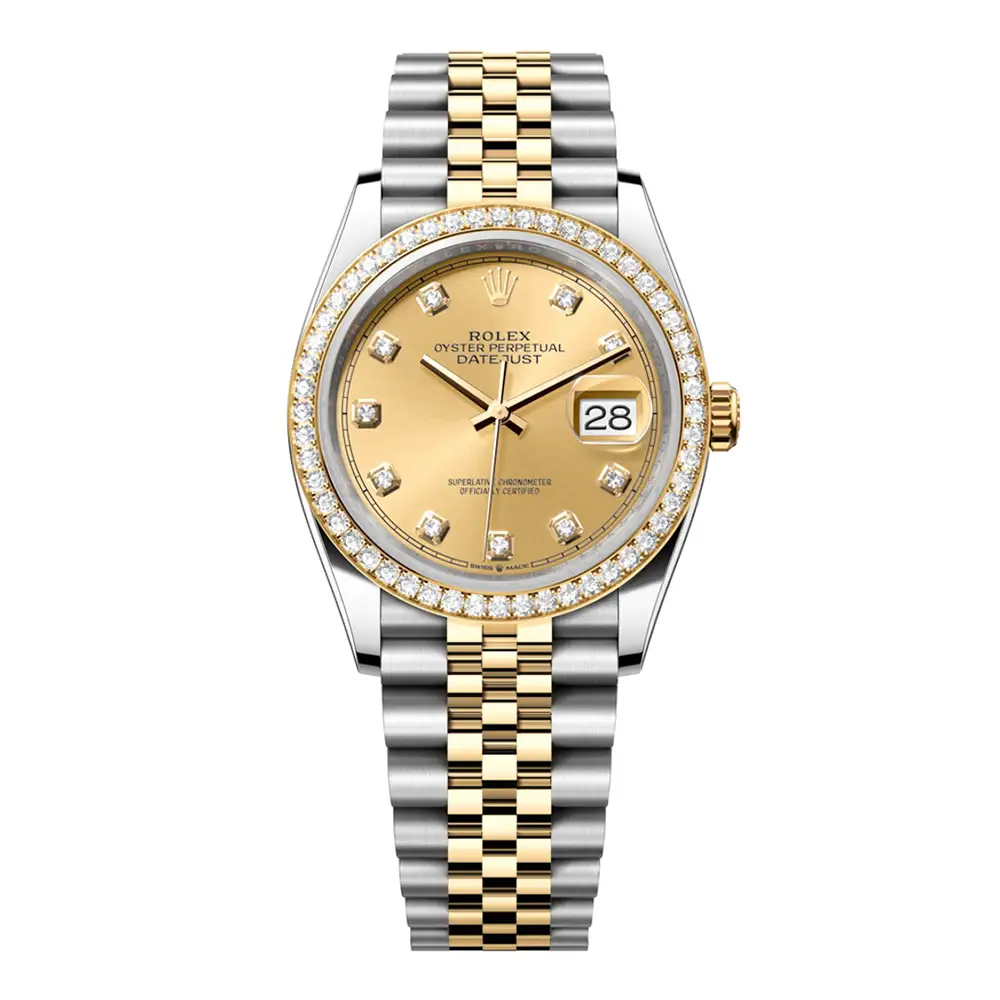 Đồng Hồ Rolex Datejust 36 126283rbr-0003 Oystersteel và vàng vàng