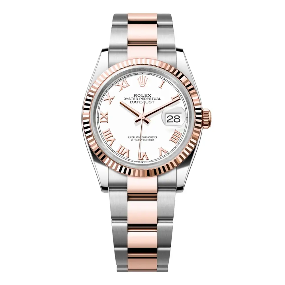 Đồng Hồ Rolex Datejust 36 126231-0016 Oystersteel và vàng Everose