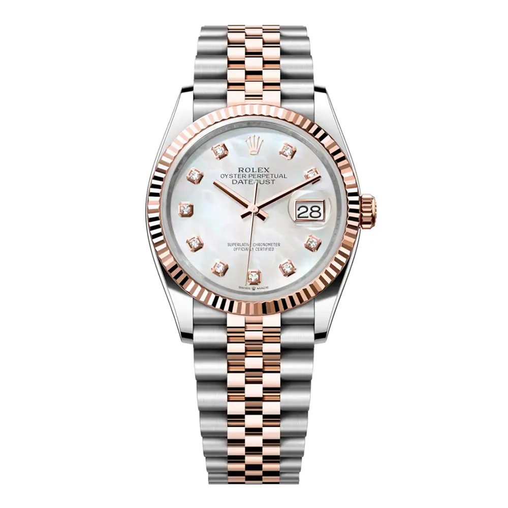 Đồng Hồ Rolex Datejust 36 126231-0021 Oystersteel và vàng Everose