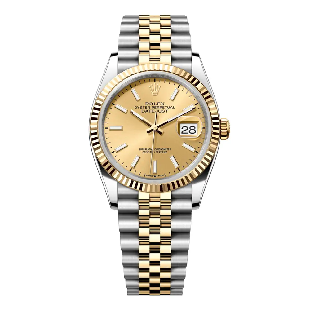 Đồng Hồ Rolex Datejust 36 126233-0015 Oystersteel và vàng vàng