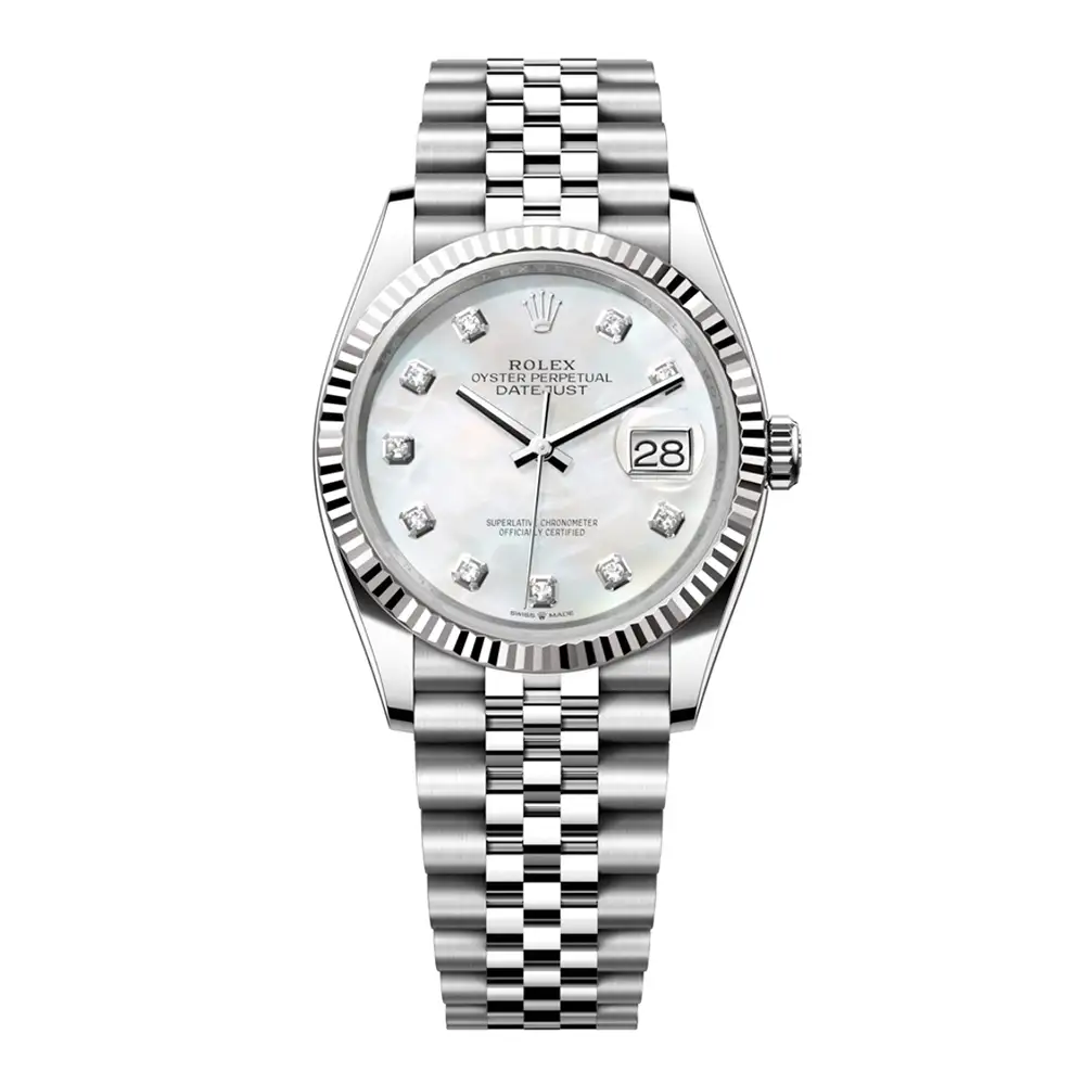 Đồng Hồ Rolex Datejust 36 126234-0019 Oystersteel và vàng trắng