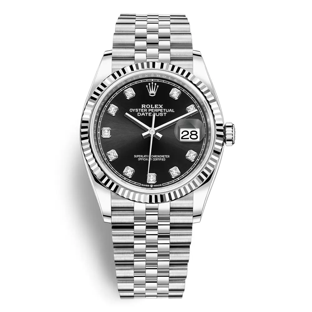 Đồng Hồ Rolex Datejust 36 126234-0027 Oystersteel và vàng trắng