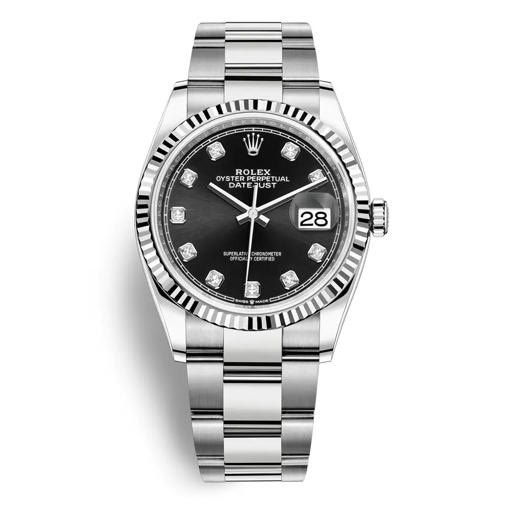 Đồng Hồ Rolex Datejust 36 126234-0028 Oystersteel và vàng trắng