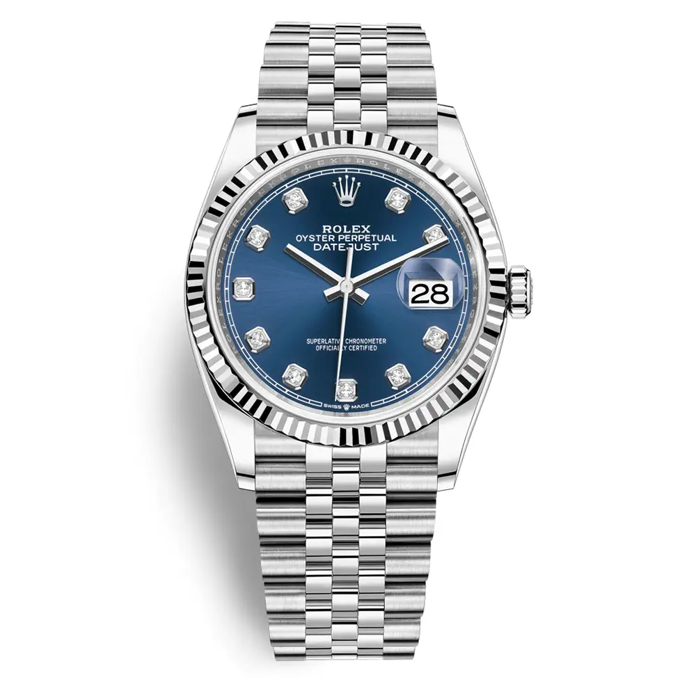 Đồng Hồ Rolex Datejust 36 126234-0037 Oystersteel và vàng trắng