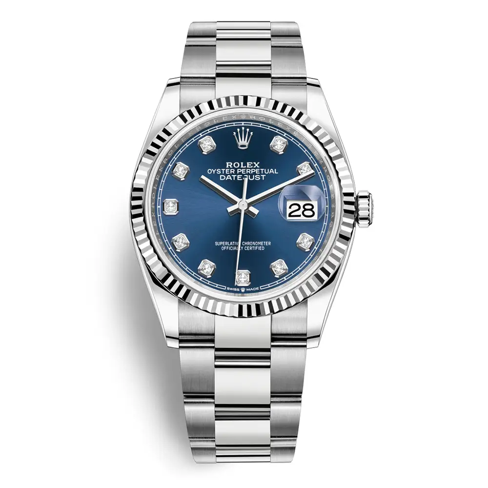 Đồng Hồ Rolex Datejust 36 126234-0038 Oystersteel và vàng trắng