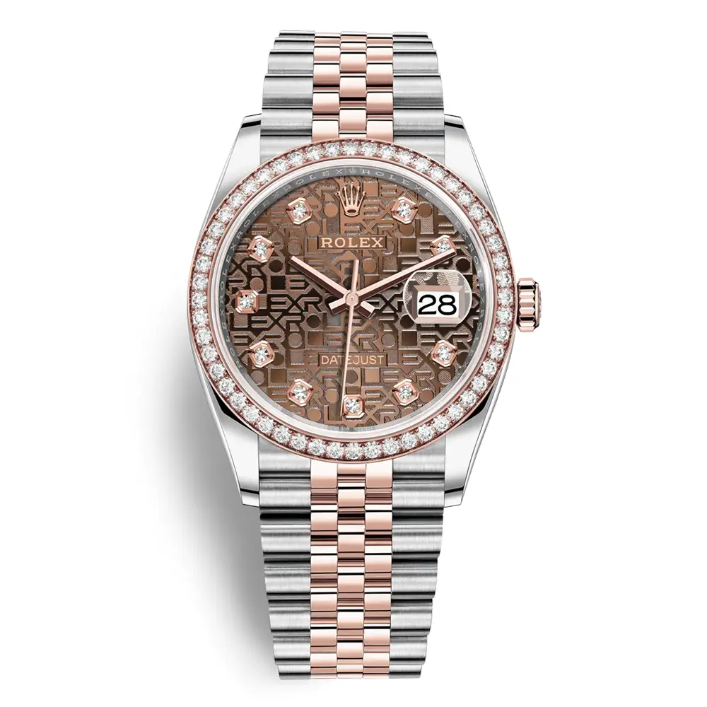 Đồng Hồ Rolex Datejust 36 126281rbr-0013 Oystersteel và vàng Everose