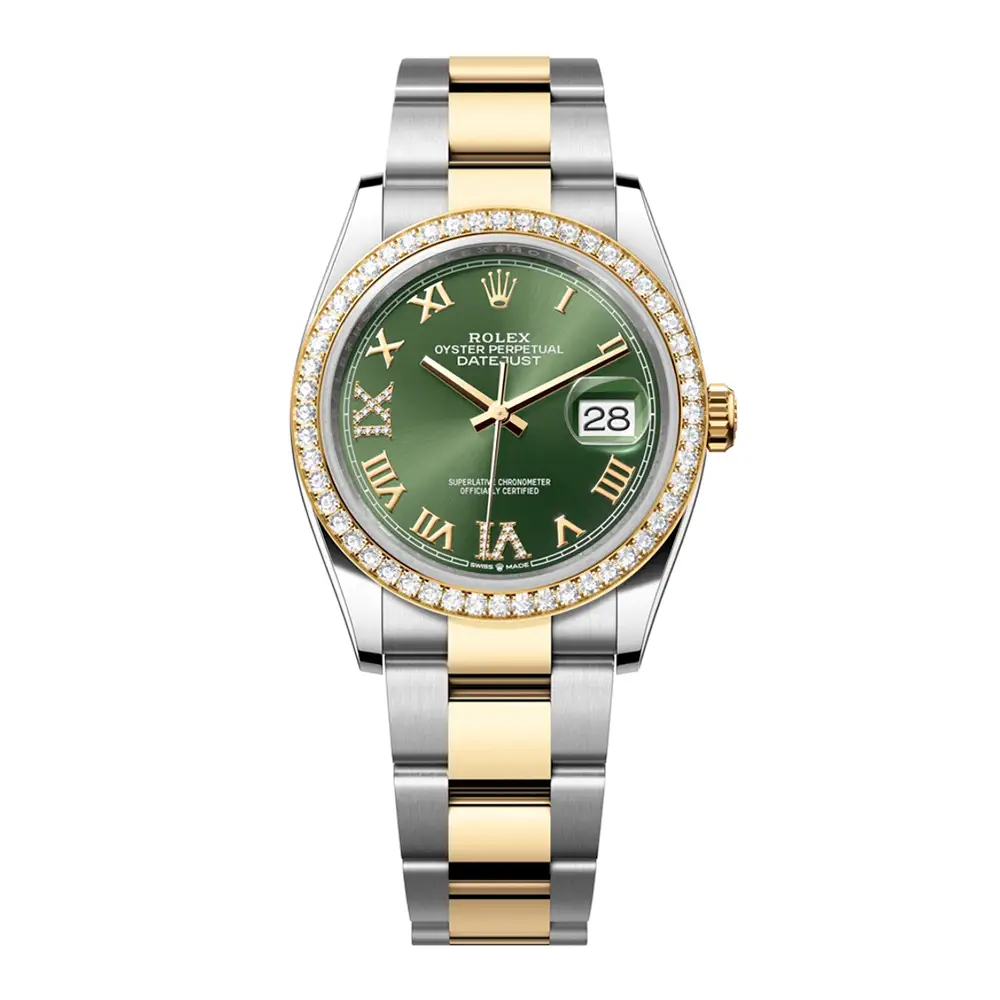 Đồng Hồ Rolex Datejust 36 126283rbr-0012 Oystersteel và vàng vàng