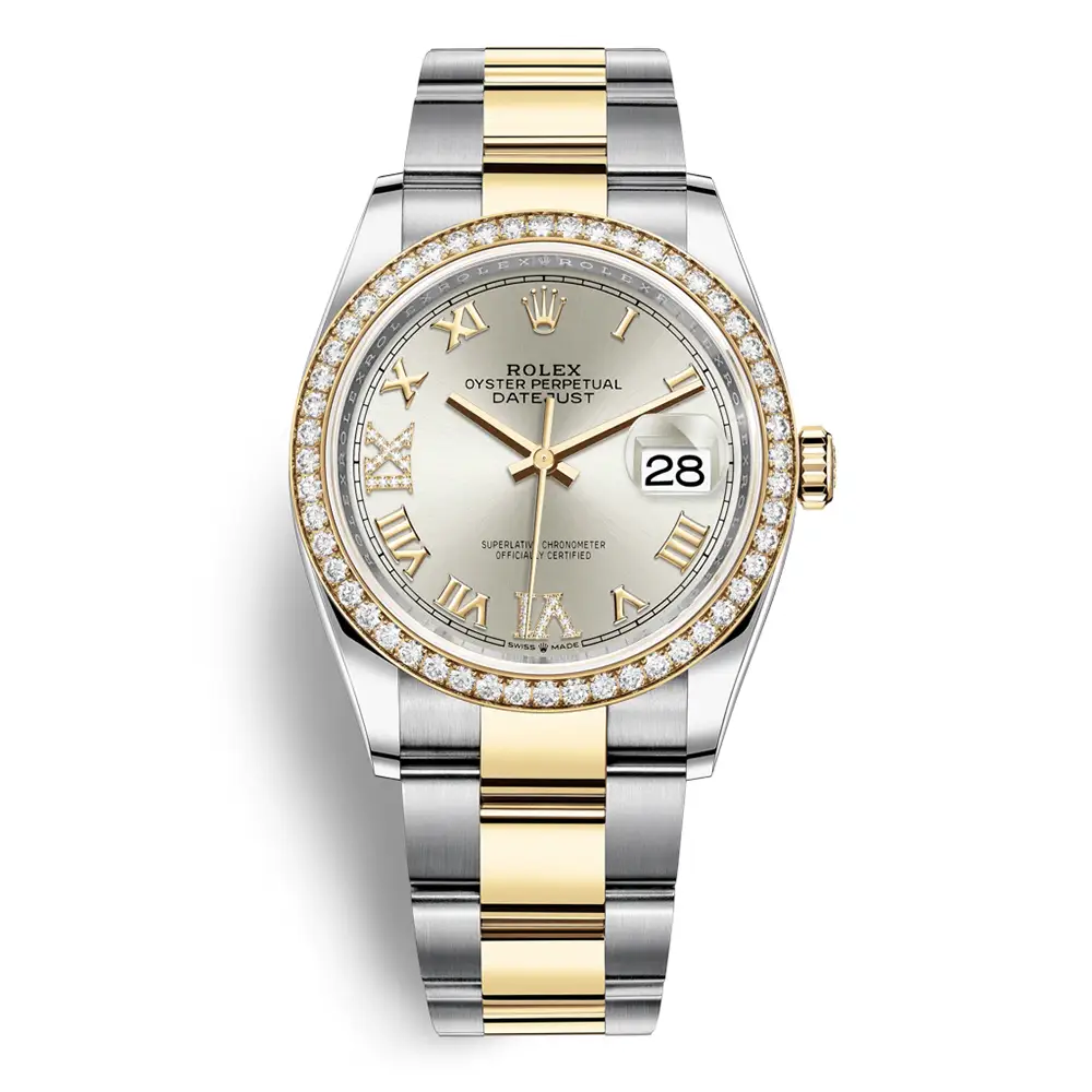 Đồng Hồ Rolex Datejust 36 126283rbr-0018 Oystersteel và vàng vàng