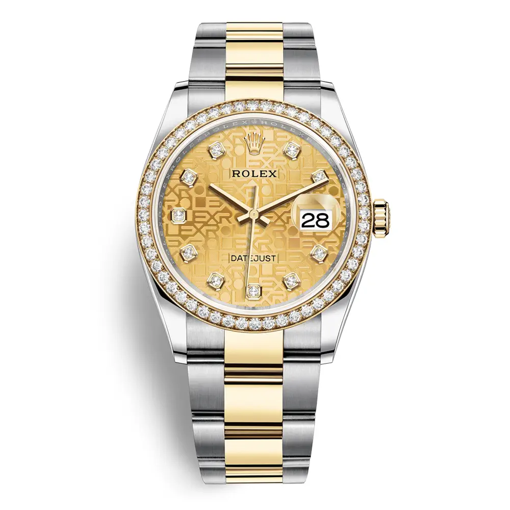 Đồng Hồ Rolex Datejust 36 126283rbr-0020 Oystersteel và vàng vàng