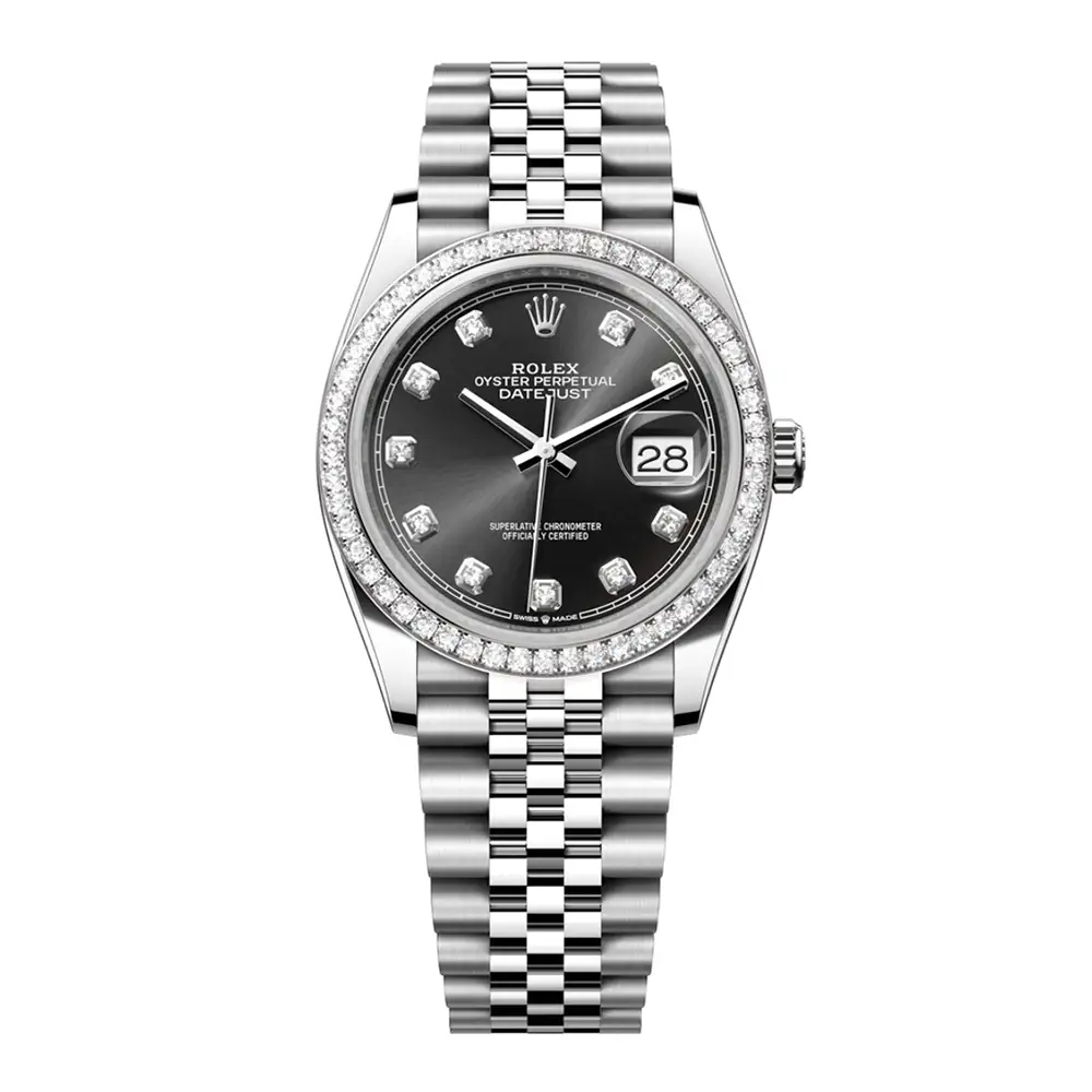 Đồng Hồ Rolex Datejust 36 126284rbr-0019 Oystersteel và vàng trắng