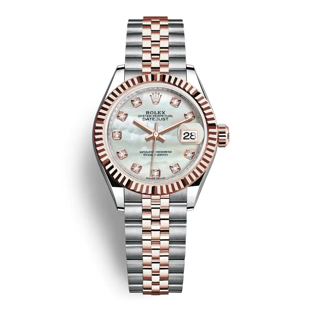 Đồng Hồ Rolex Lady-Datejust 279381rbr-0013 Oystersteel và vàng Everose