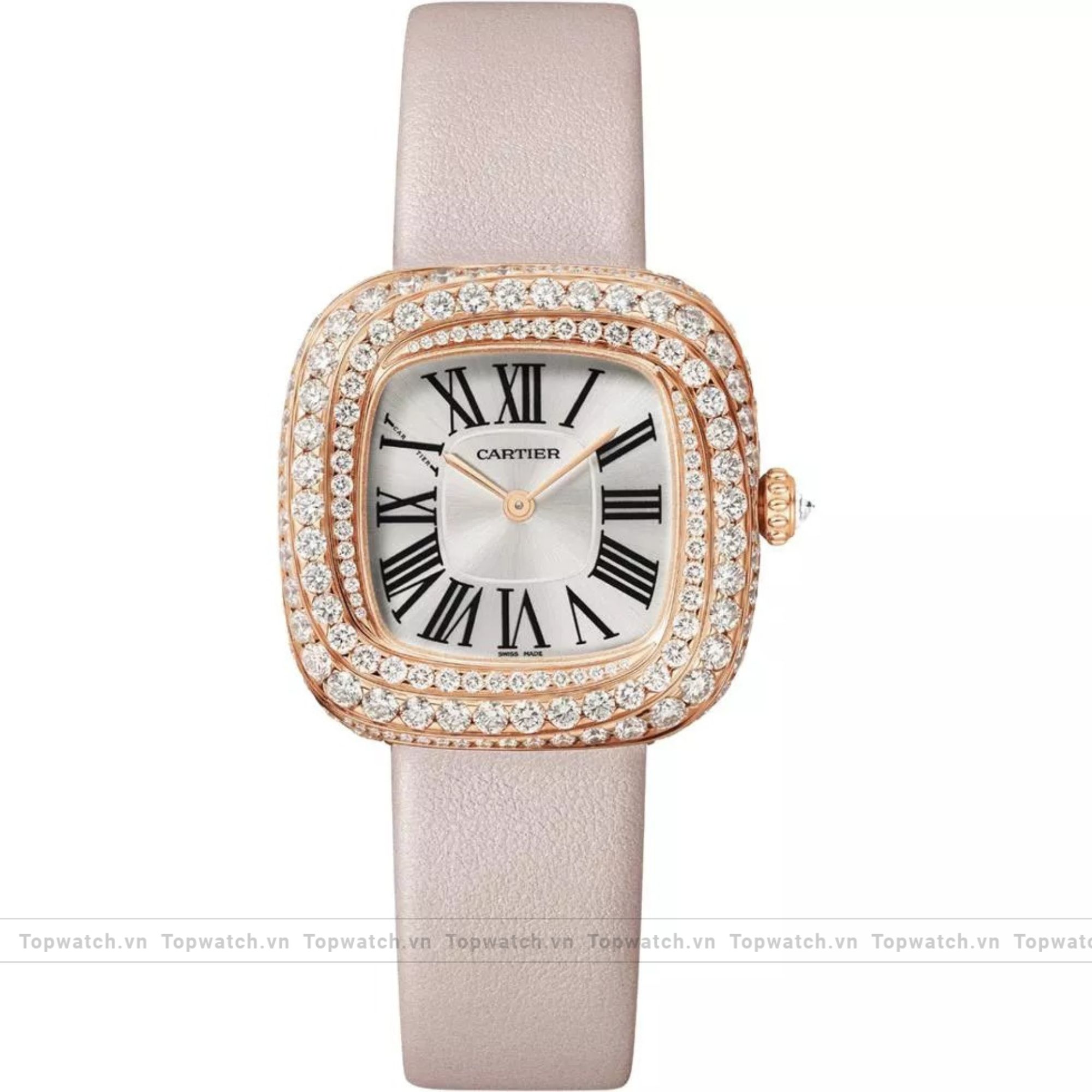 Cartier Coussin WJCS0005 Diamonds Watch 30.4×31.1mm