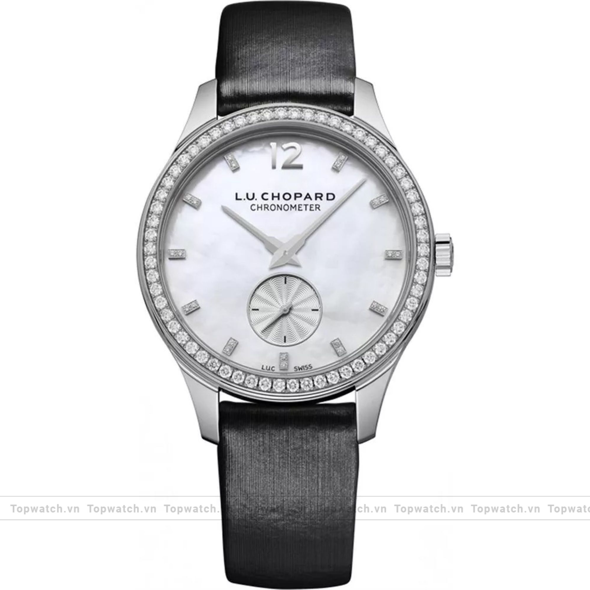 Chopard L.U.C Xps 131968-1001 18k White Diamonds 35mm