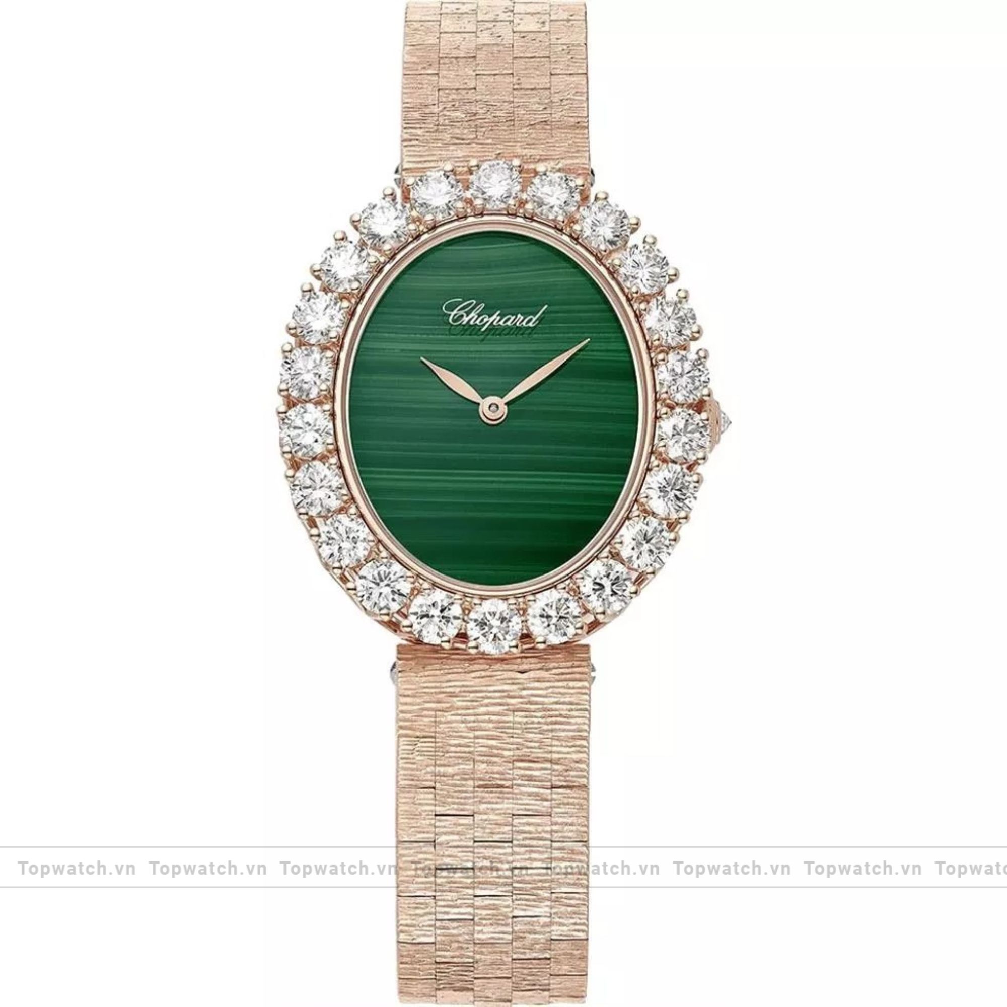 Chopard L’heure Du Diamant 10A384-5111 Green Watch 34 x 29mm