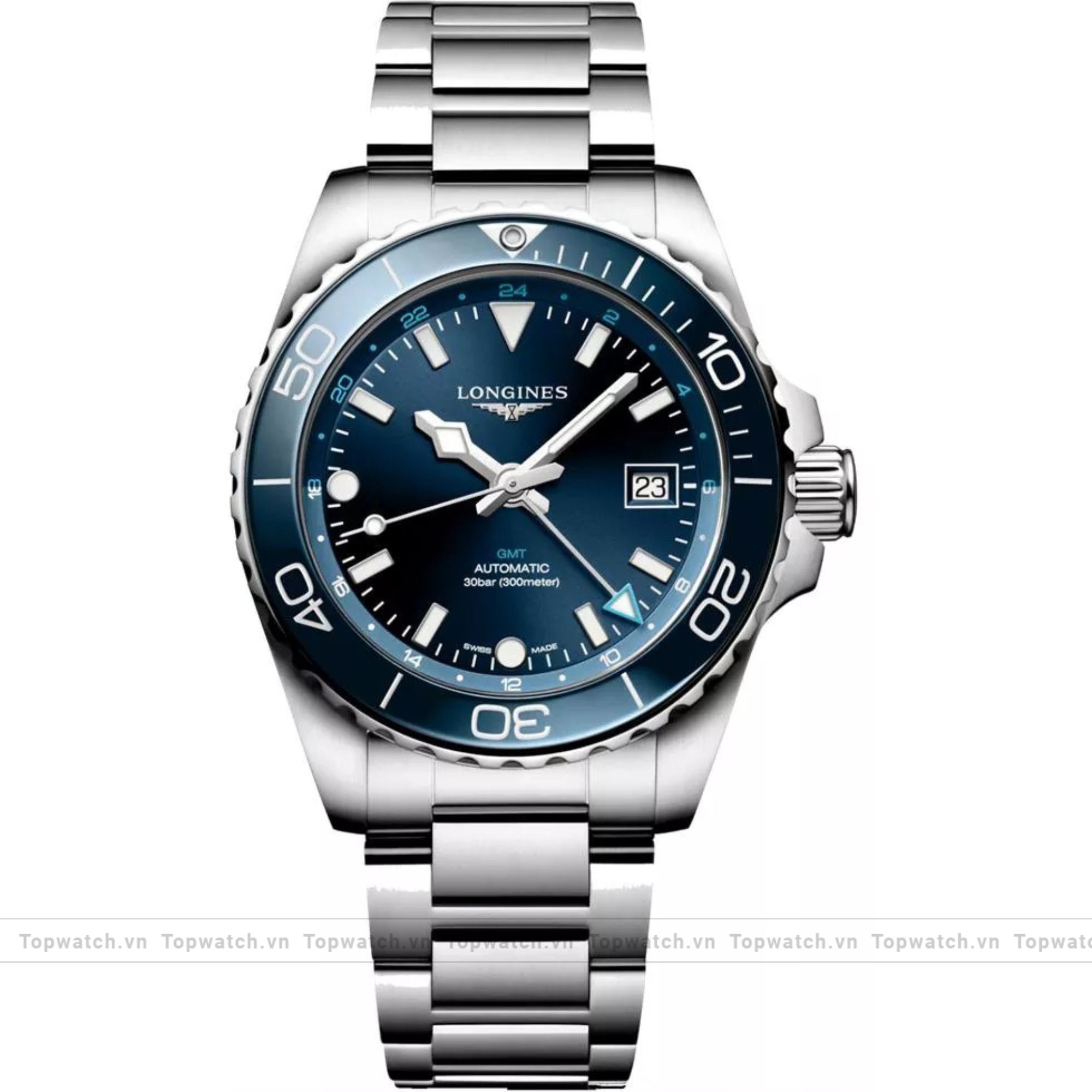 Longines HydroConquest L3.781.3.96.7 Automatic Watch 41mm