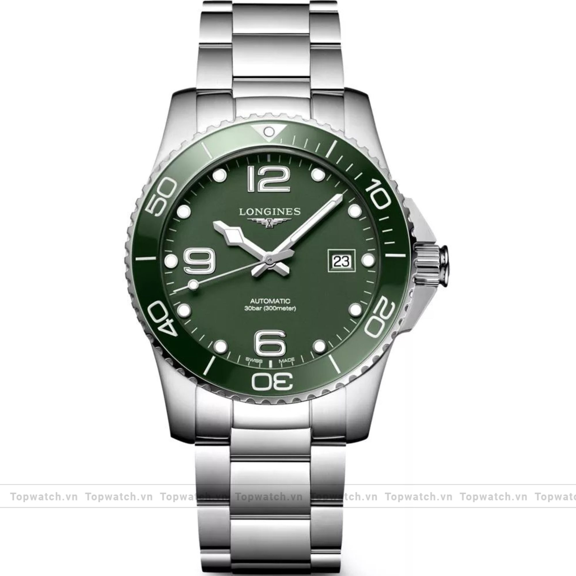 Longines Hydroconquest Green Tone L37814066 Watch 41mm