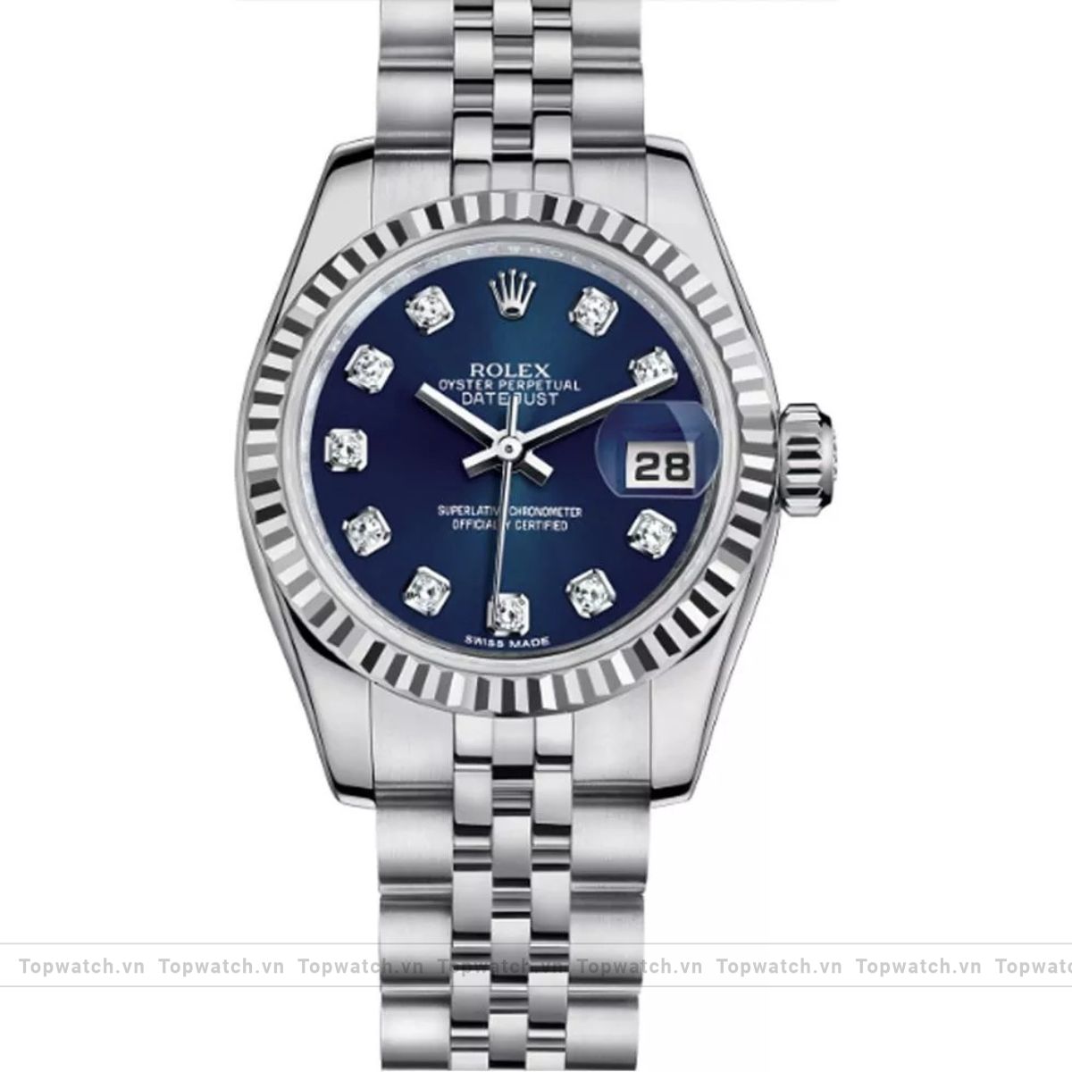 Rolex Oyster Perpetual 179174 Blue Watch 26mm