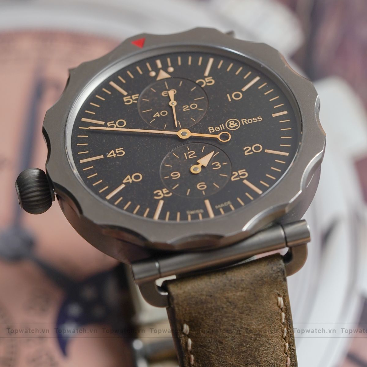 Đồng hồ Bell & Ross Vintage Mens Watch BRWW2-REG-HER/SCA