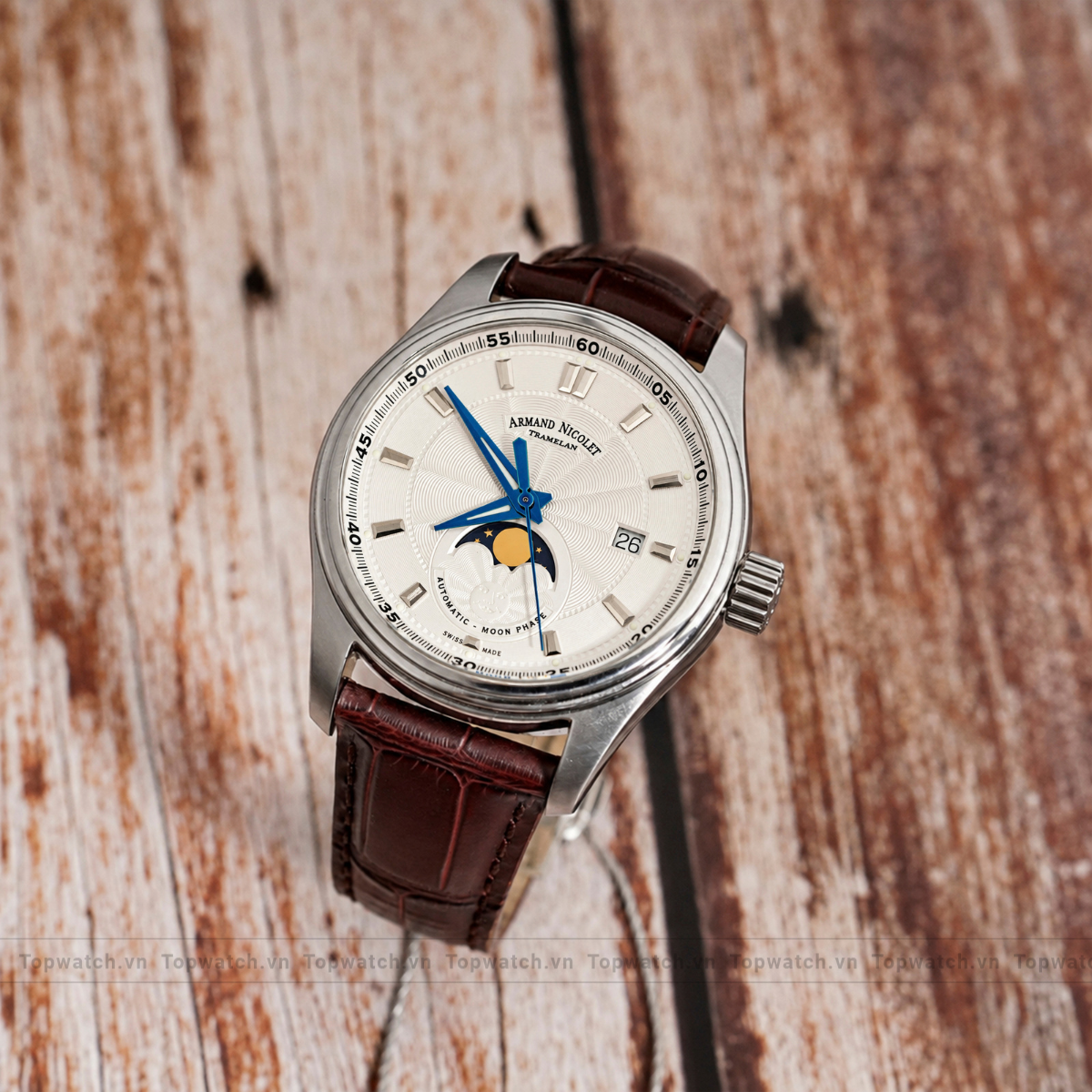 Đồng hồ Armand Nicolet MH2 Moonphase Automatic A640L-AG-P840MR2