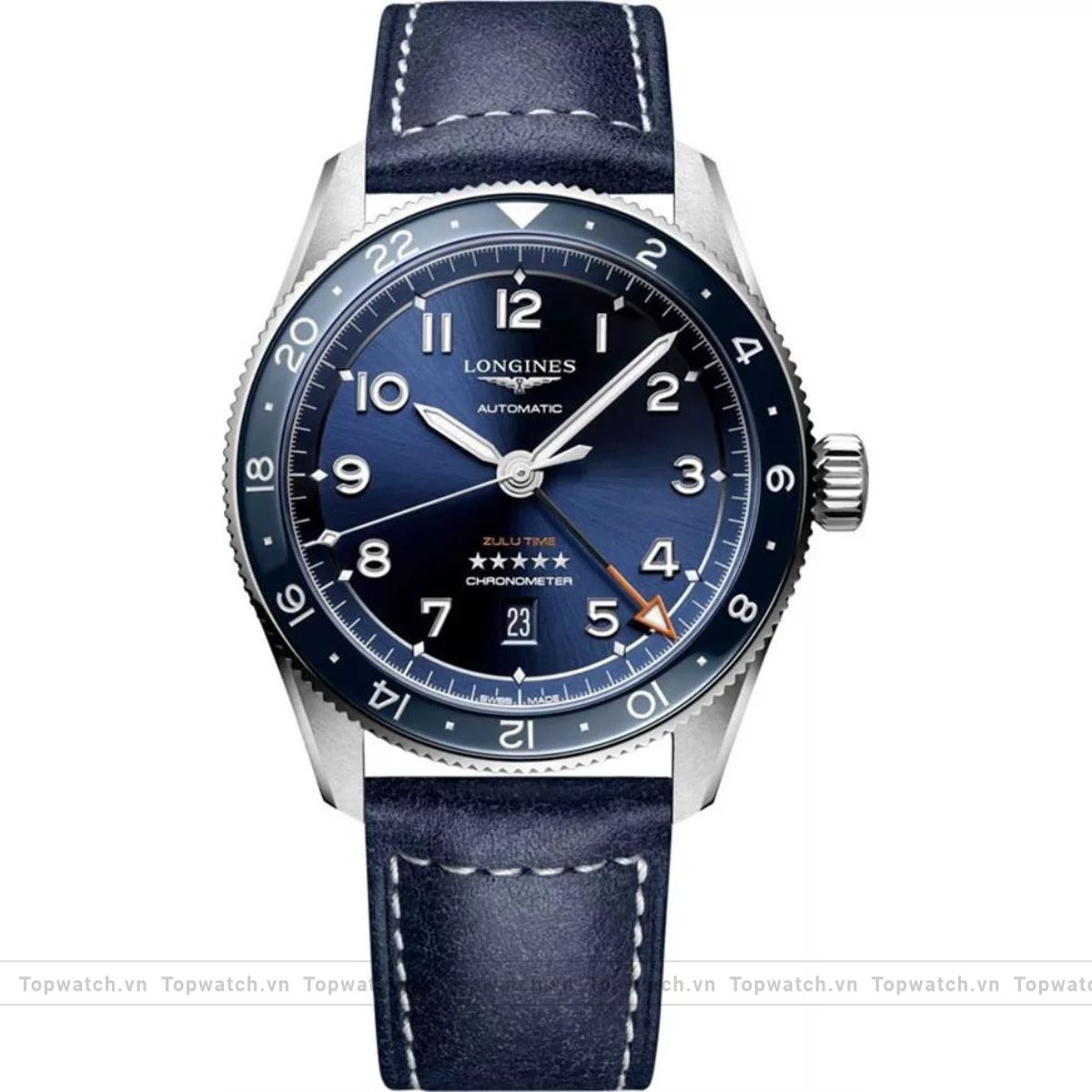 Longines Spirit L3.812.4.93.2 Zulu Time Watch 42mm