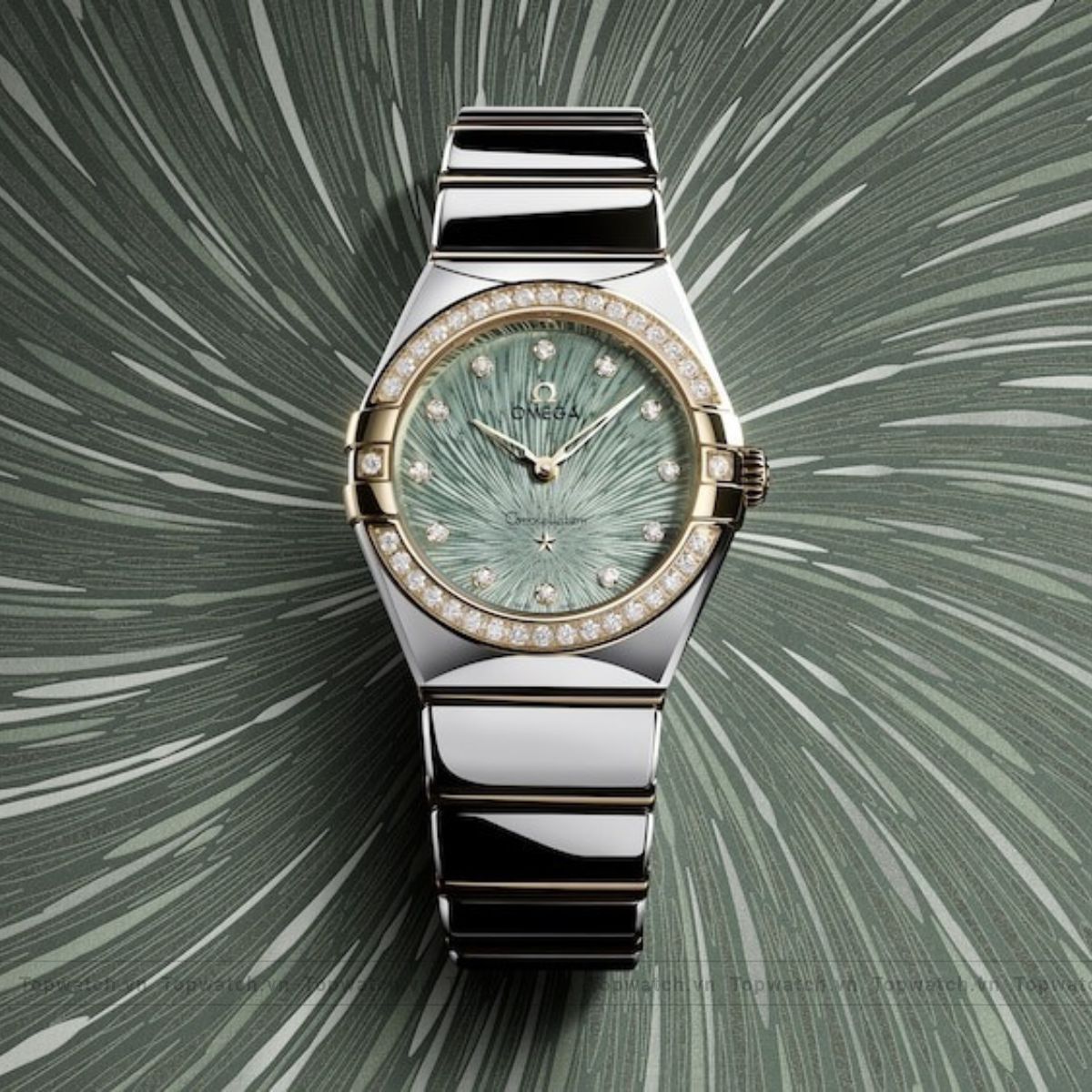 Omega Constellation Moonshine-Tone Diamonds Watch 25mm