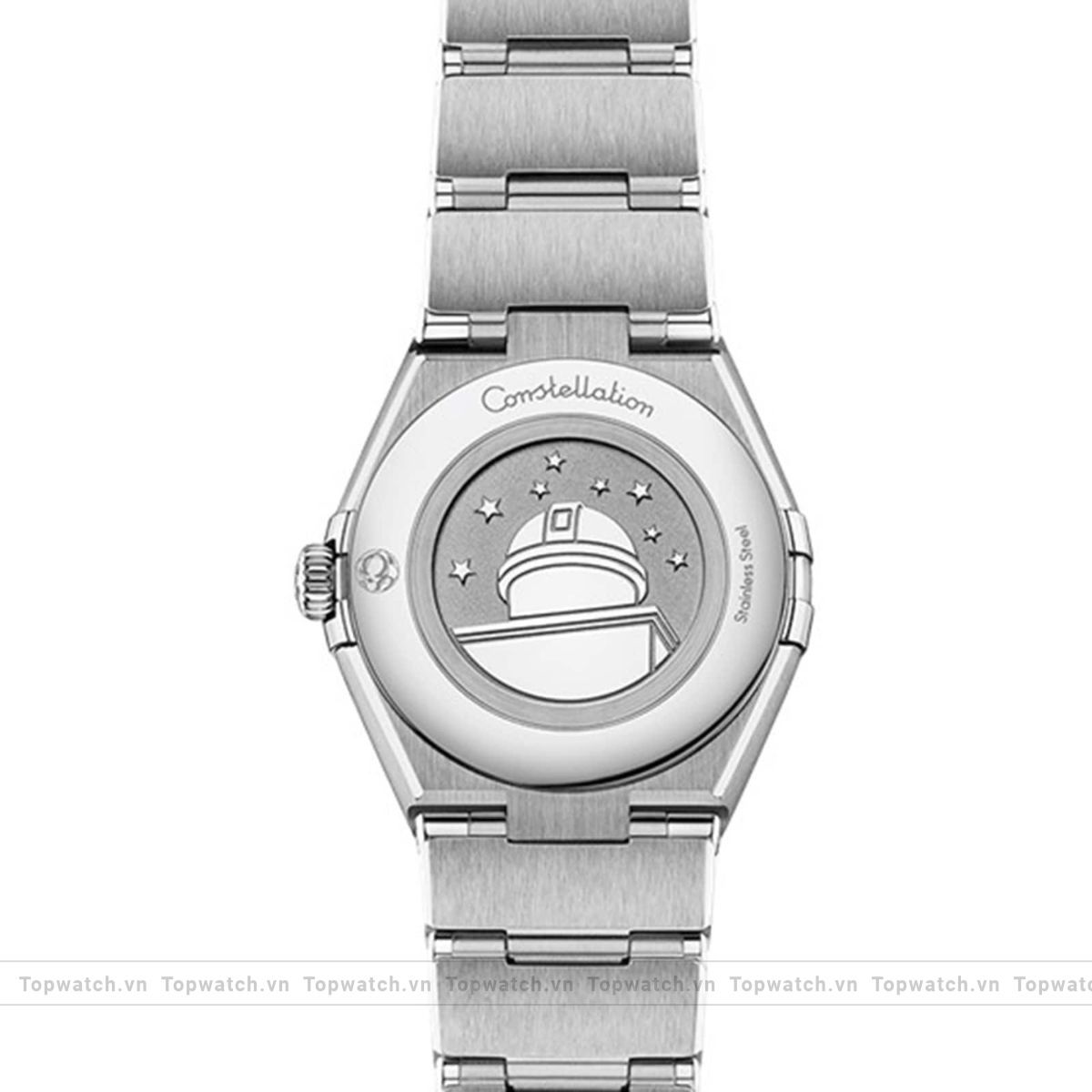 Omega Constellation Silver-Tone Diamonds Watch 28mm