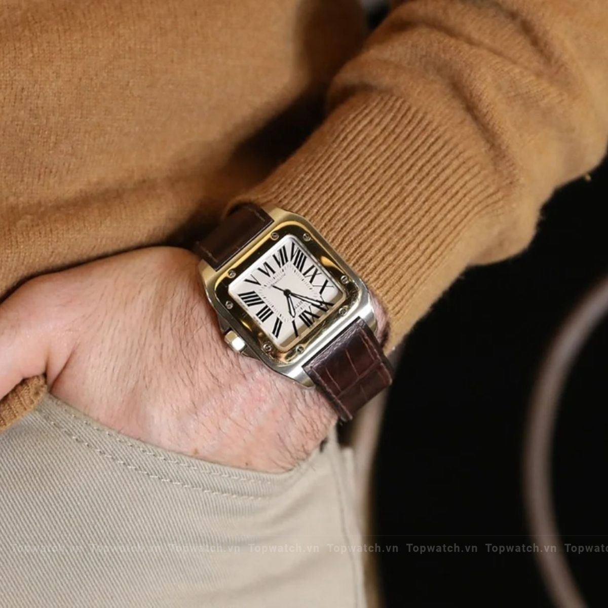 Cartier Santos De Cartier W20072X7 Watch 51.1 x 41.3mm