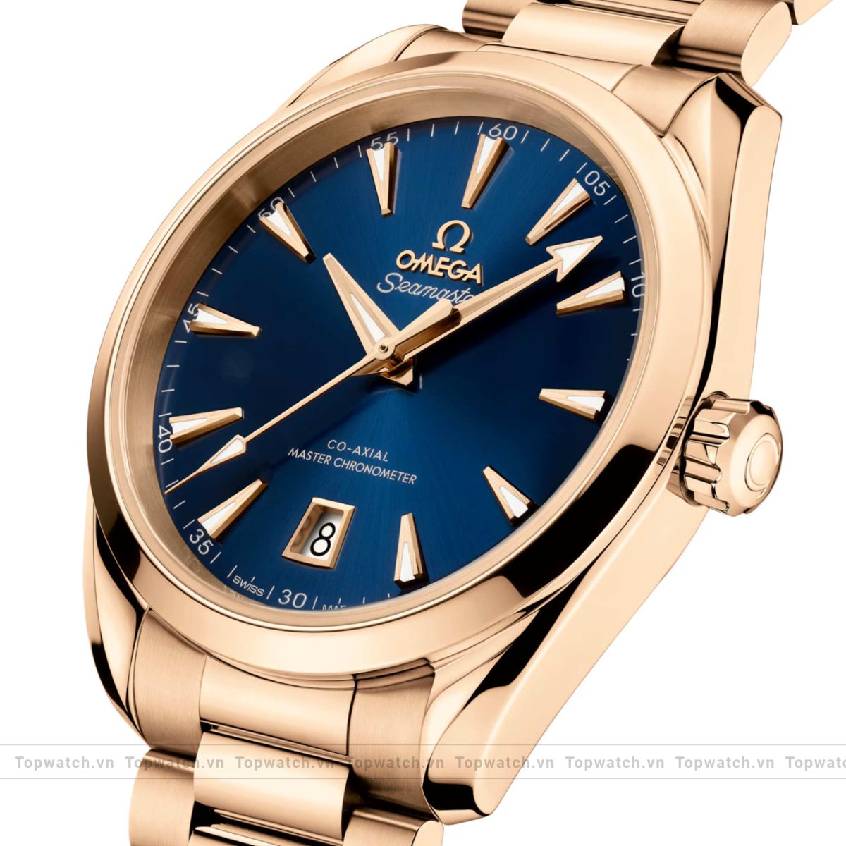 Omega Seamaster Rose Gold Men Watch 38 mm