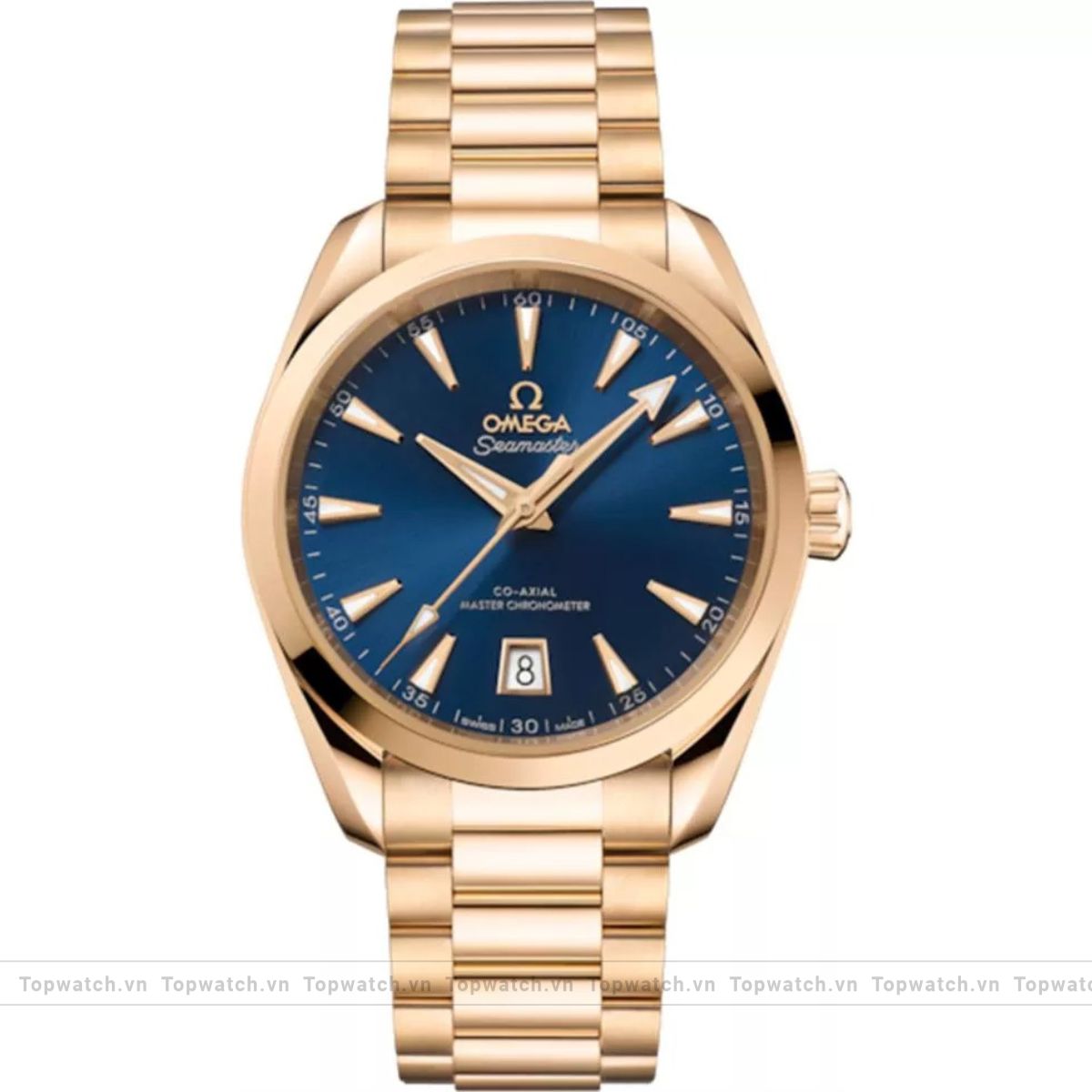 Omega Seamaster Rose Gold Men Watch 38mm