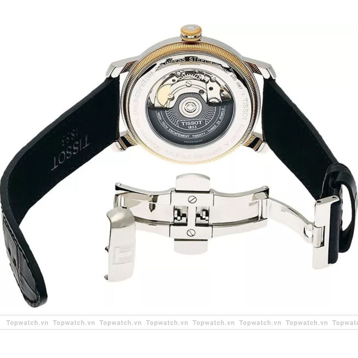 Tissot Bridgeport T097.407.26.053.00 Powermatic 80 Watch 40mm