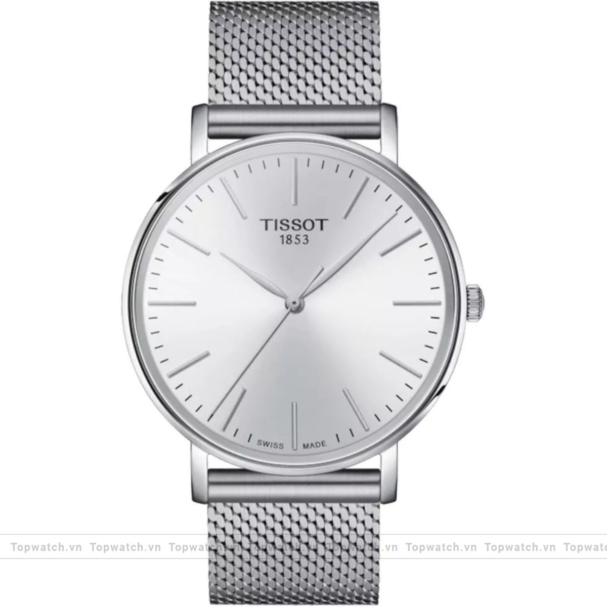 Tissot Everytime Silver Dial Watch 40mm Tissot Everytime Silver Dial Watch 40mm