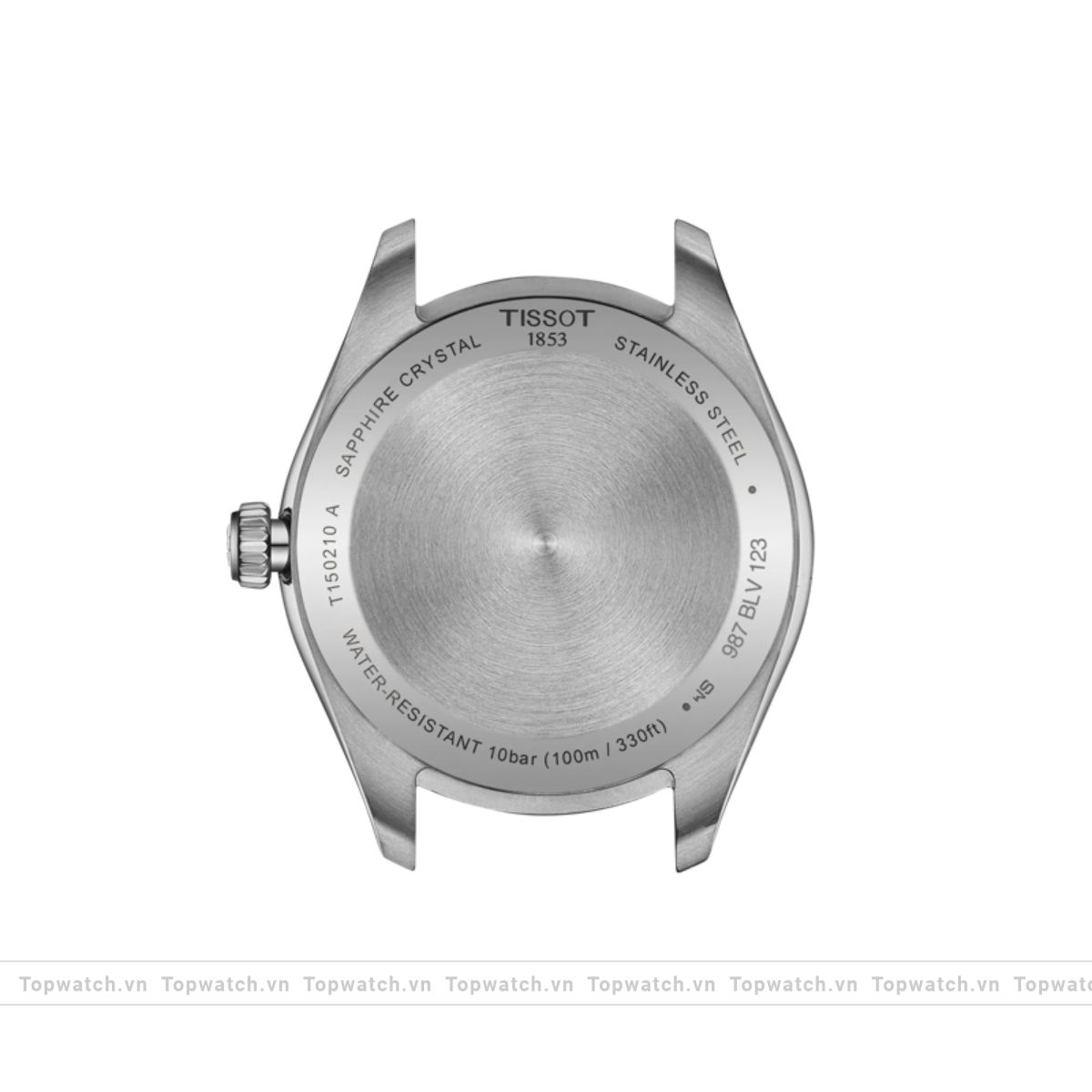Tissot PR100 T150.210.11.116.00 Diamonds Silver-Tone Watch 34mm