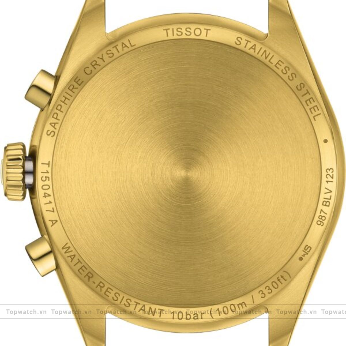 Tissot PR100 T150.417.33.031.00 Chronograph Gold-Tone Watch 40mm