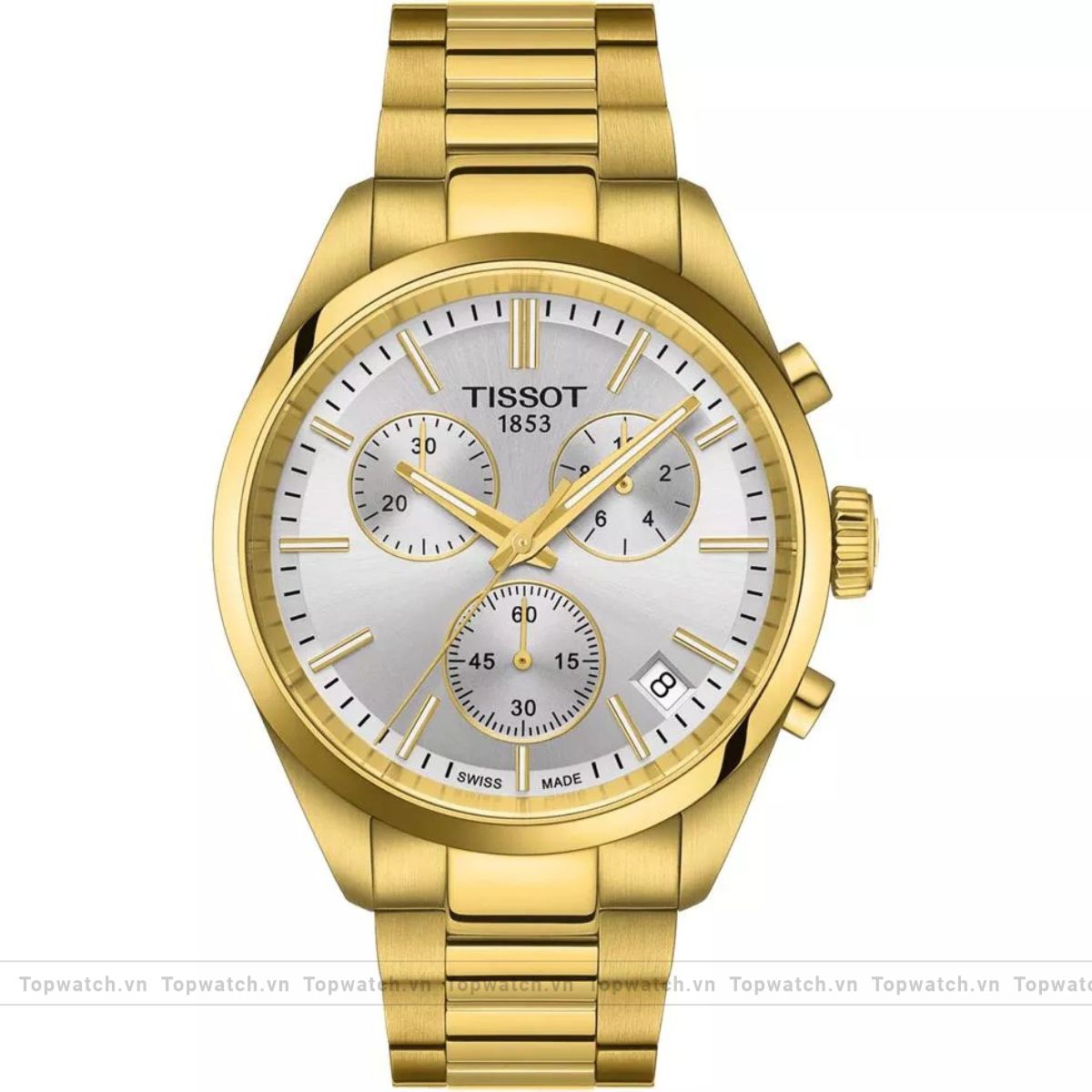 Tissot PR100 T150.417.33.031.00 Chronograph Gold-Tone Watch 40mm Tissot PR100 T150.417.33.031.00 Chronograph Gold-Tone Watch 40mm