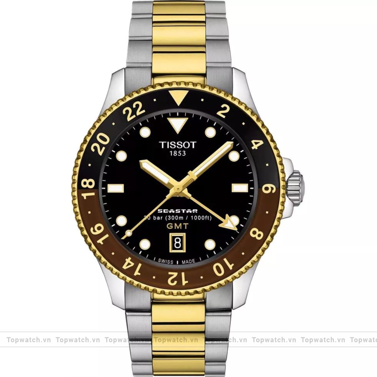 Tissot Seastar 1000 T120.852.22.051.00 GMT Watch 40mm Tissot Seastar 1000 T120.852.22.051.00 GMT Watch 40mm