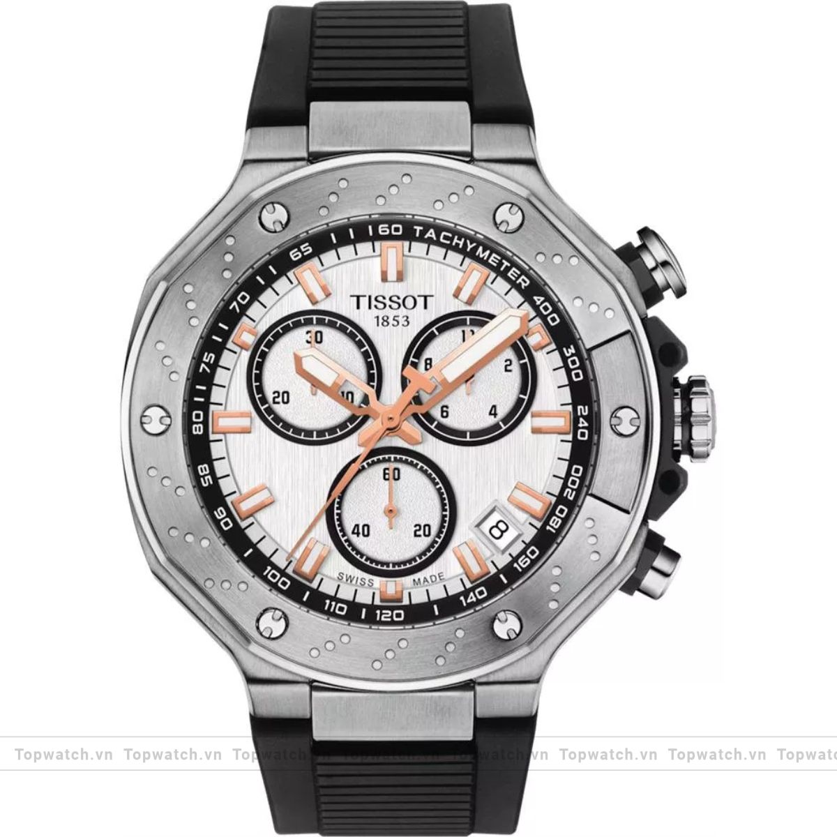 Tissot T-Race Silver Tone Men’s Watch 45mm Tissot T-Race Silver Tone Men’s Watch 45mm