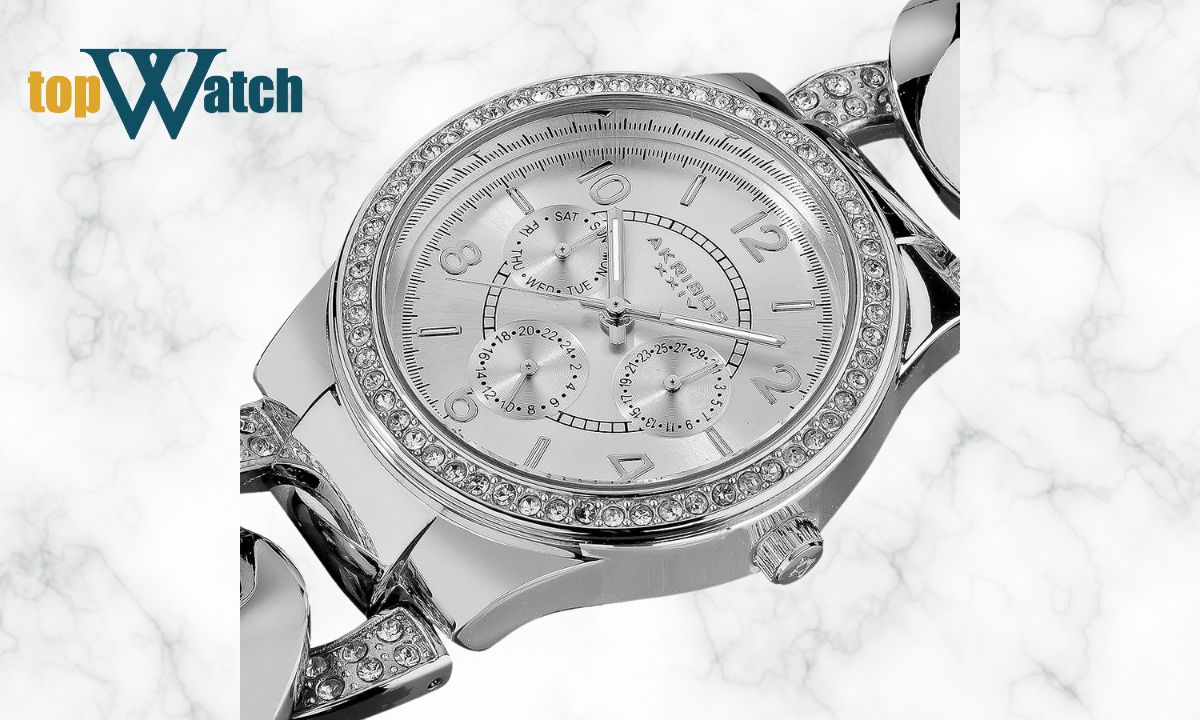 Đồng hồ Akribos XXIV Women's Crystal Accented Quartz