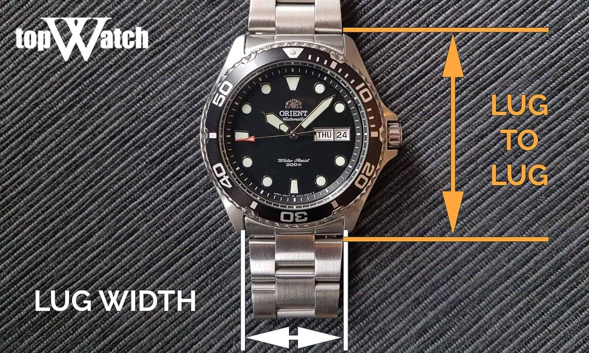 cách đo size mặt đồng hồ theo kích thước lug to lug