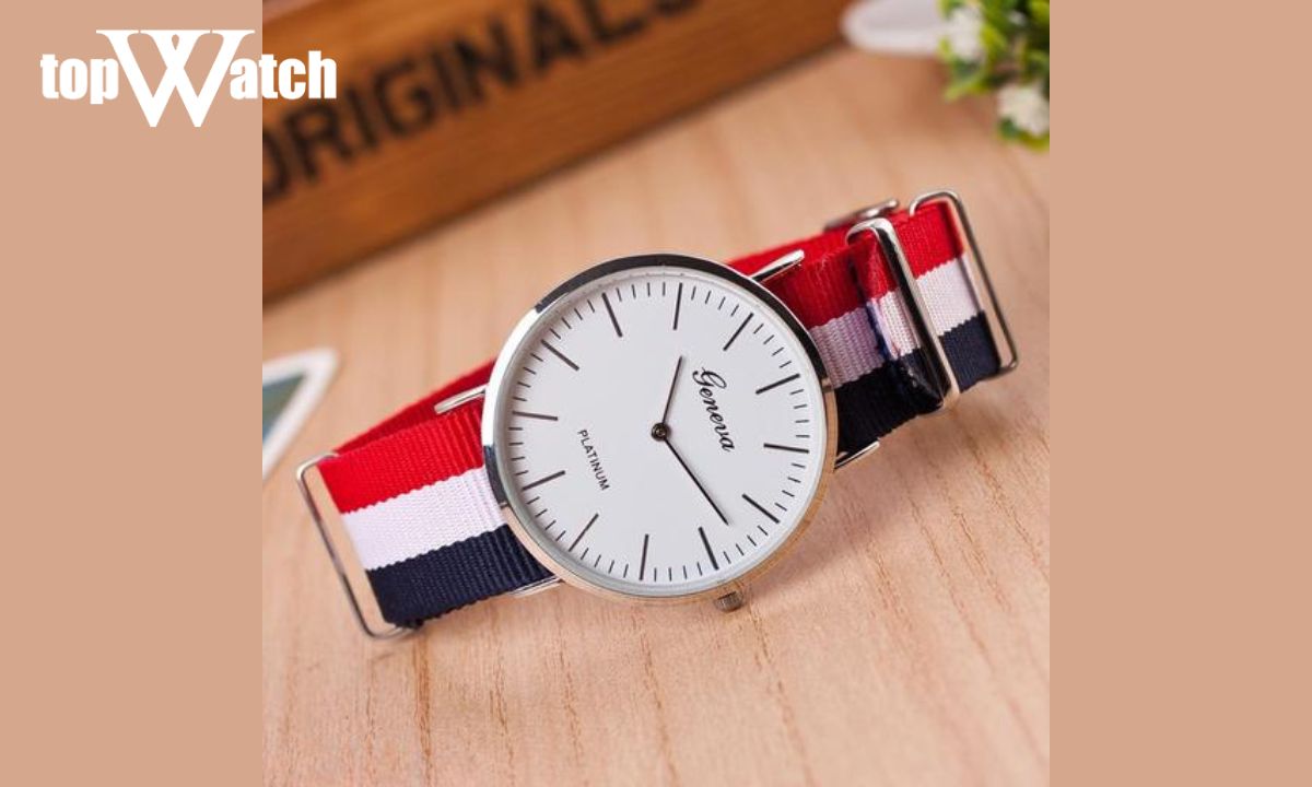 Đồng hồ Geneva Unisex dây vải Nato